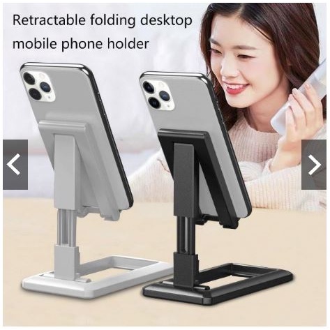 Giá Đỡ Điện Thoại Để Bàn Có Tăng Giảm Chiều Cao, Dễ Dàng Gấp Gọn, Chất Nhựa Chắc Bền, Để Được Cả Máy Tính Bảng