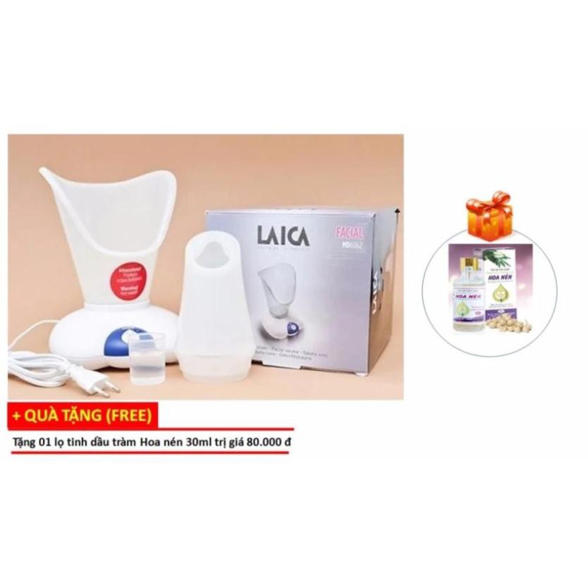 Máy xông làm đẹp da mặt bằng hơi nước Laica (Italy) + Tặng 01 lọ tinh dầu tràm Hoa nén 30ml