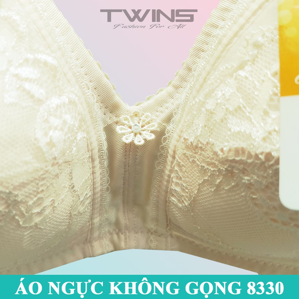 Áo ngực không gọng nữ ren bigsize Joy 8330 mút mỏng nguyên ngực size 36-38-40-42-44 cúp B