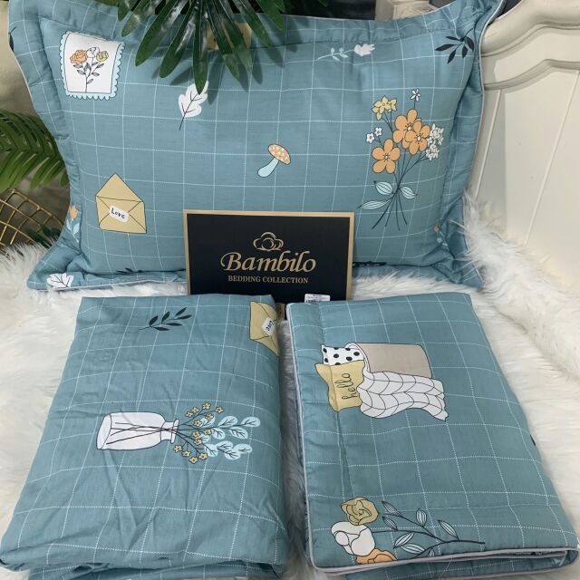 Set ga gối bambiloo cotton 100%