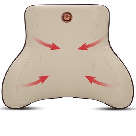 Tựa lưng cao su non đúc nguyên khối, bọc Da cao cấp cho xe ô tô, ghế văn phòng- Thế giới phụ kiện ô tô