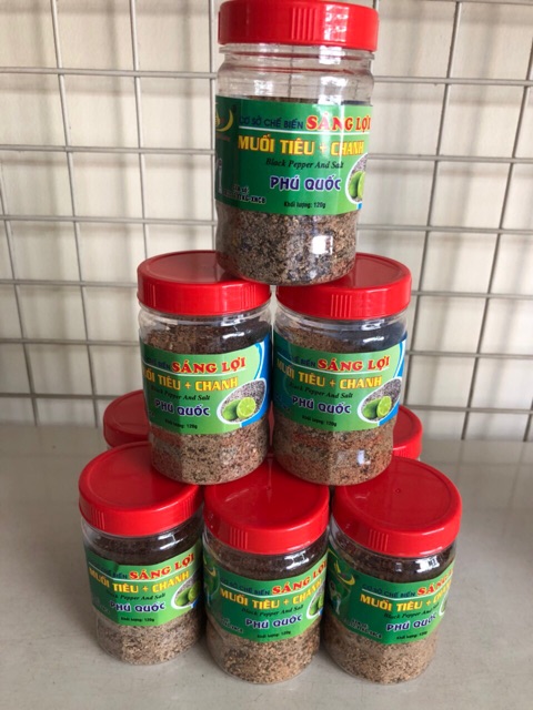 Muối tiêu chanh Sáng Lợi đặc sản Phú Quốc hủ 120g