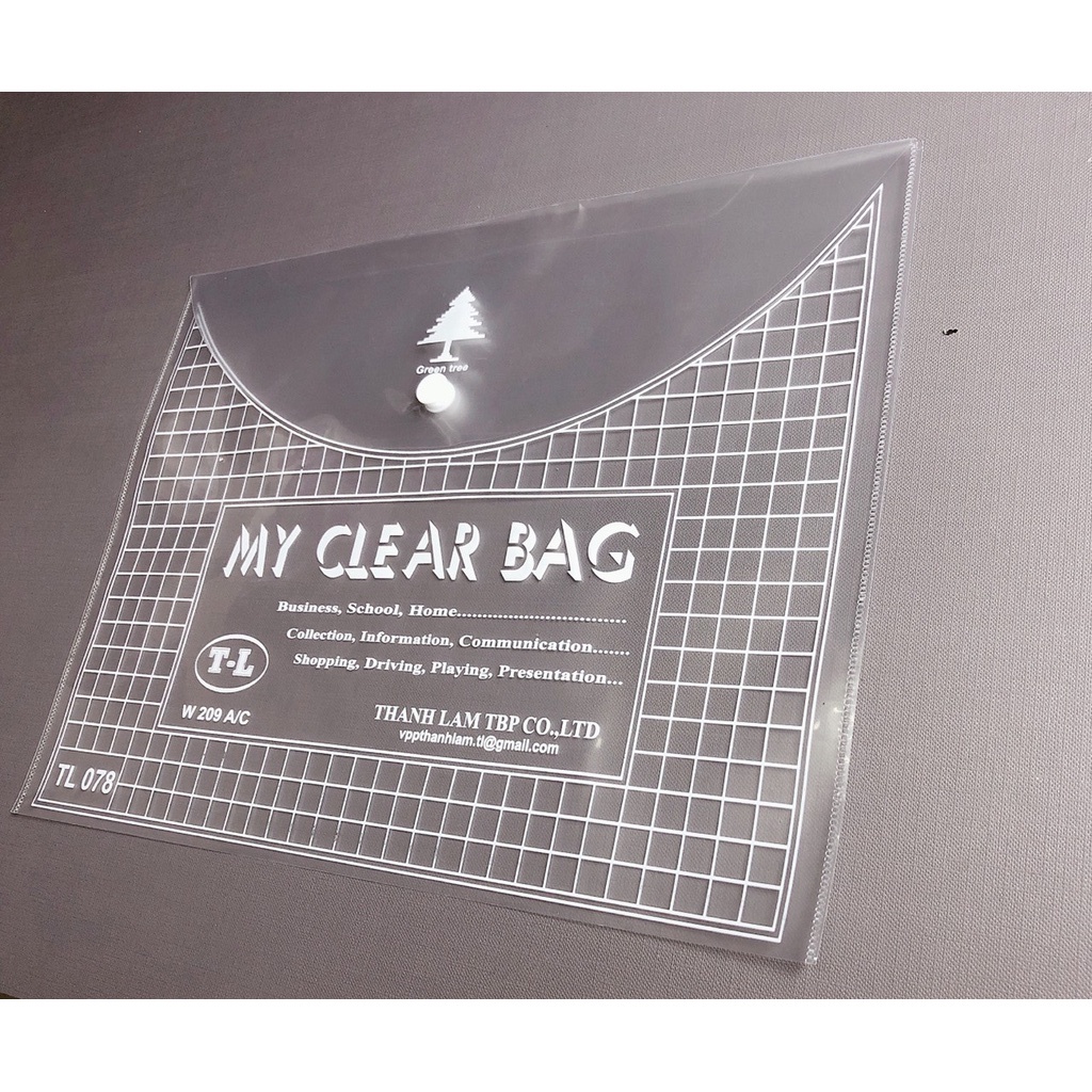 Combo 40/60/80/100 bìa đựng tài liệu văn phòng phẩm giá sỉ A4 trong suốt - Túi clear bag mỏng - MIYABI Store