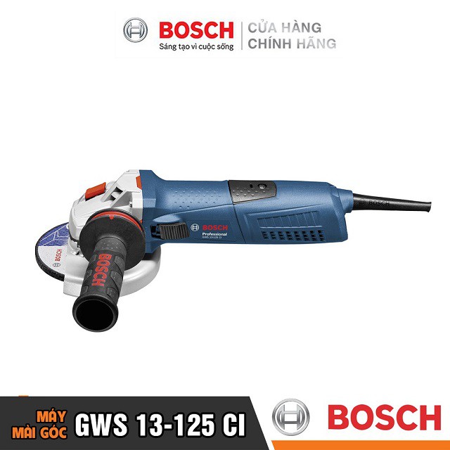 [CHÍNH HÃNG] Máy Mài Góc Bosch GWS 13-125 CI (125MM-1300W) - Công Nghệ Giảm Rung, Giá Đại Lý Cấp 1, Bảo Hành Toàn Quốc