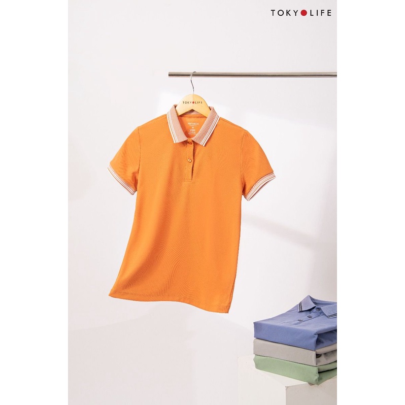 Áo Polo Nữ TOKYOLIFE phông cộc tay, vải cotton thoáng mát I9POL004K