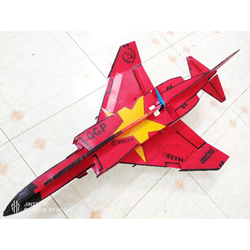 Bộ vỏ Kit máy bay F4 Phantom sải 72cm