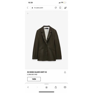 Áo blazer Zara dài tay nữ xuất xịn sz L