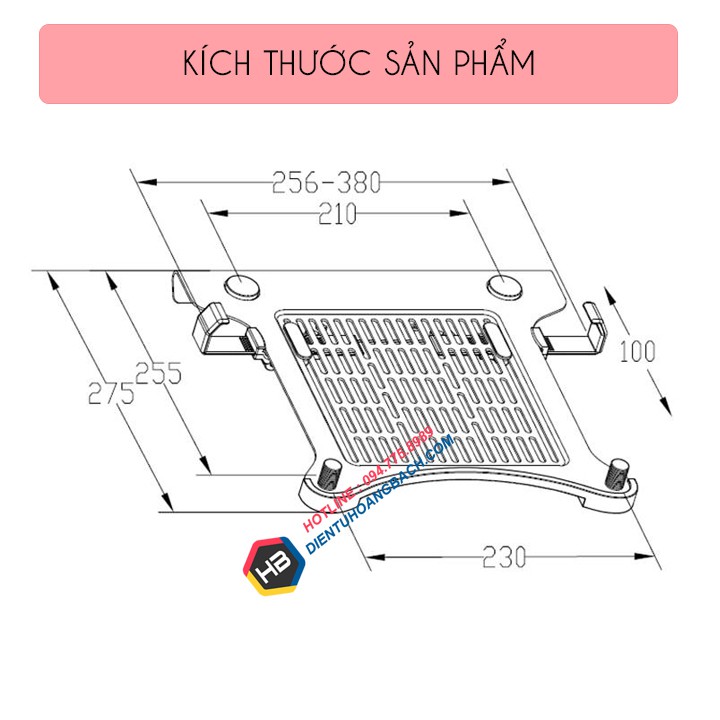 Giá đỡ kẹp LAPTOP, Macbook Loctek DA1 10 - 17.3 Inch - Kệ Để MÁY TÍNH BẢNG , IPAD - Lắp Cùng Giá Treo Màn Hình Máy Tính