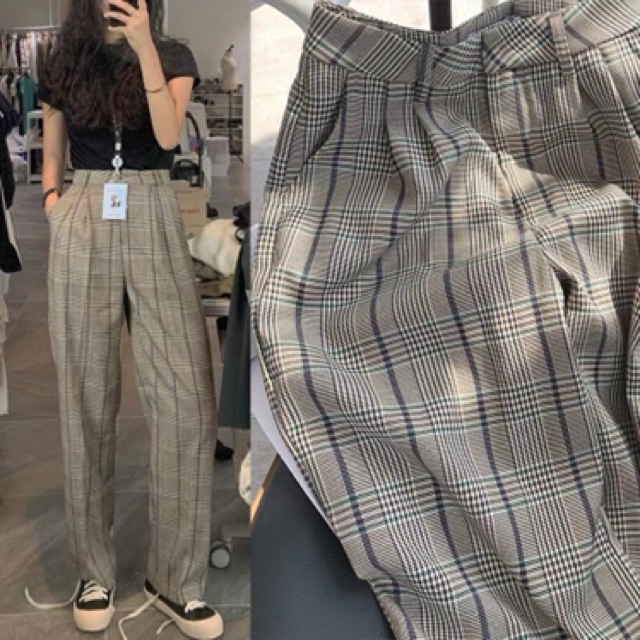 sẵn M,L Quần caro ống suông chất đẹp | BigBuy360 - bigbuy360.vn