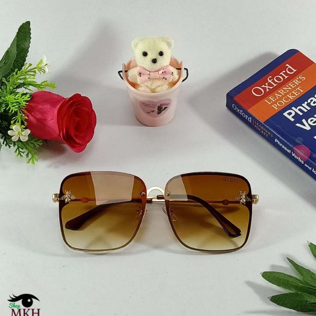 Mắt kính thời trang màu trà đeo ngay và đêm đều được -bao hành 12 tháng- chồng UV 400va tia cực tim | BigBuy360 - bigbuy360.vn