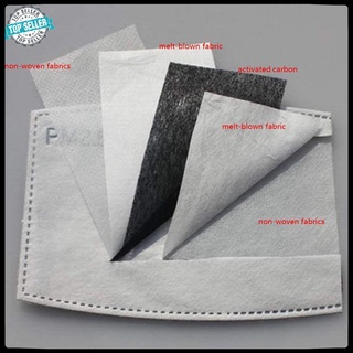 [hàng mới về] PM2.5 Filter Anti-smog Mask Gasket Dustproof Activated Carbon Filter Element