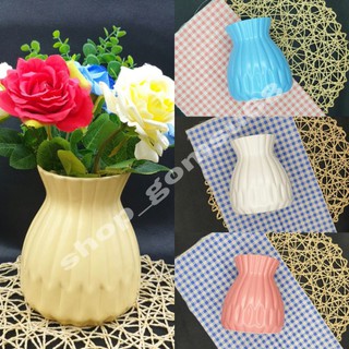 Lọ cắm hoa sứ Bát tràng, bình hoa sứ dáng giỏ cua cao 16cm, tráng men mát đủ màu lựa chọn - Gốm sứ Bát tràng