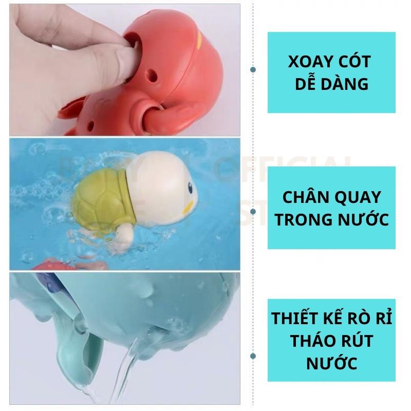 Rùa Tự Bơi Văn Cót Loại Đẹp, Đồ Chơi Cho Bé Baby And Me