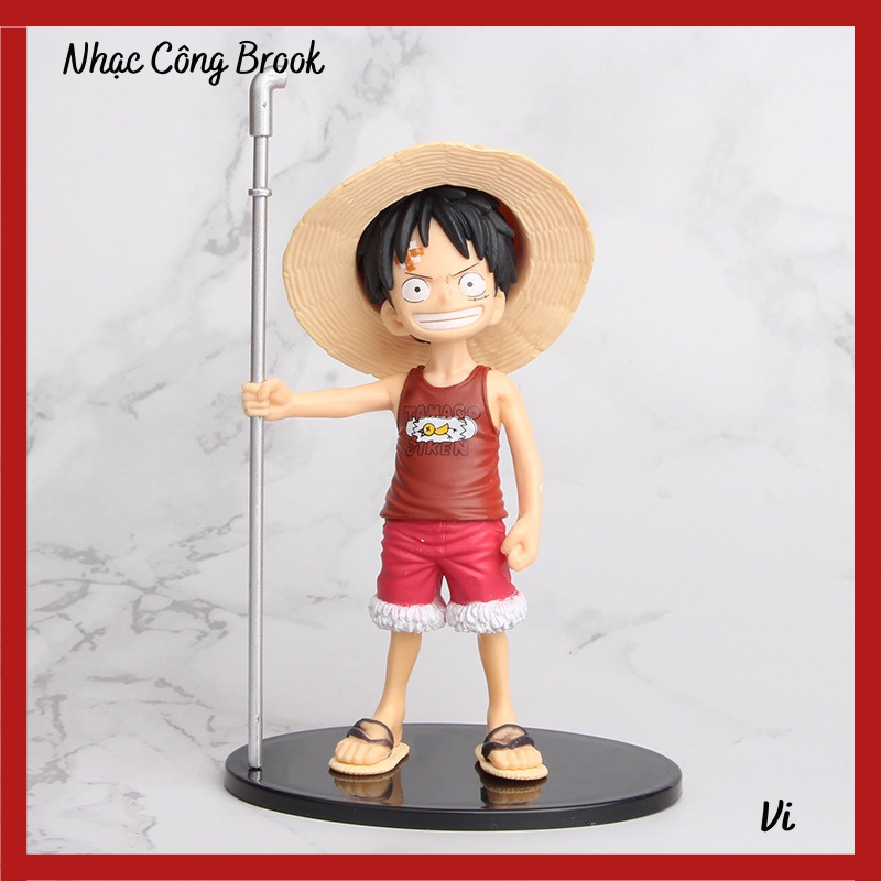 Bộ 5 One Piece Lúc Còn Nhỏ Sabo Luffy Sanji Ace Và Zoro Cao 15cm Có Đế Siêu Đáng Yêu