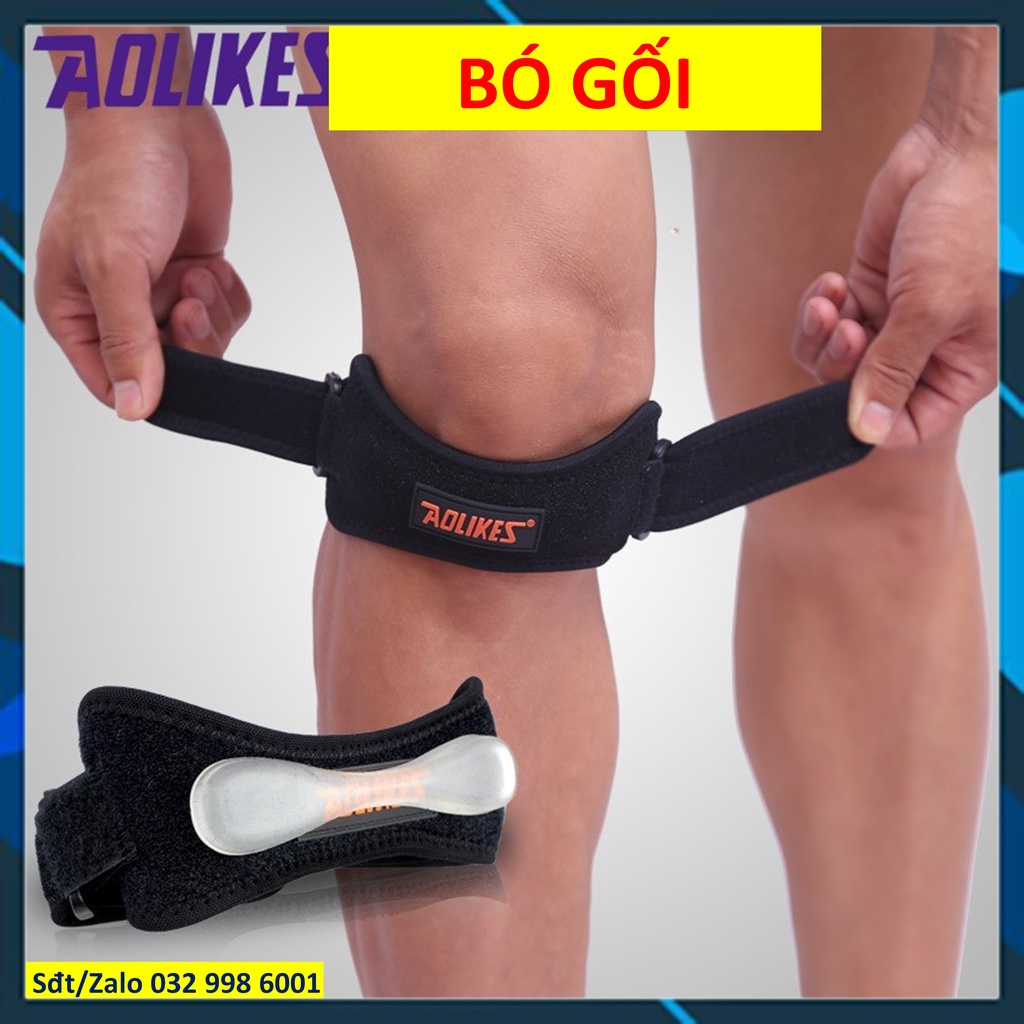 Băng đầu gối thể thao silicone cao cấp Aolikes AL7918 chinhhang
