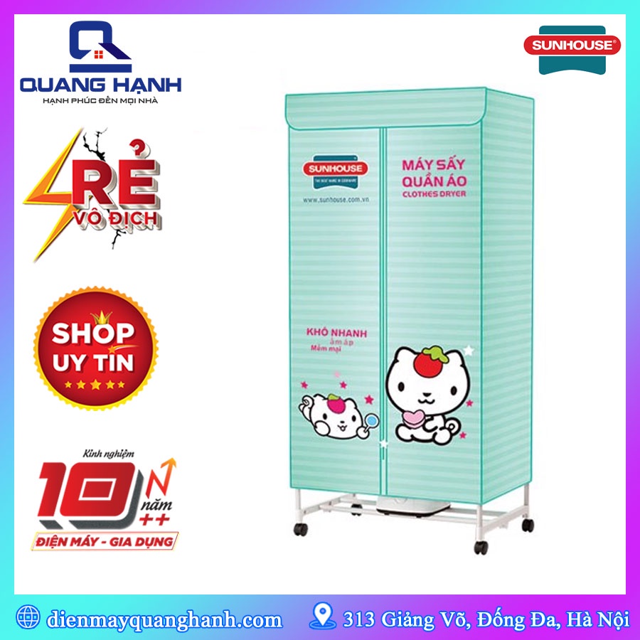 [Chính hãng] Tủ sấy quần áo Sunhouse SHD2702