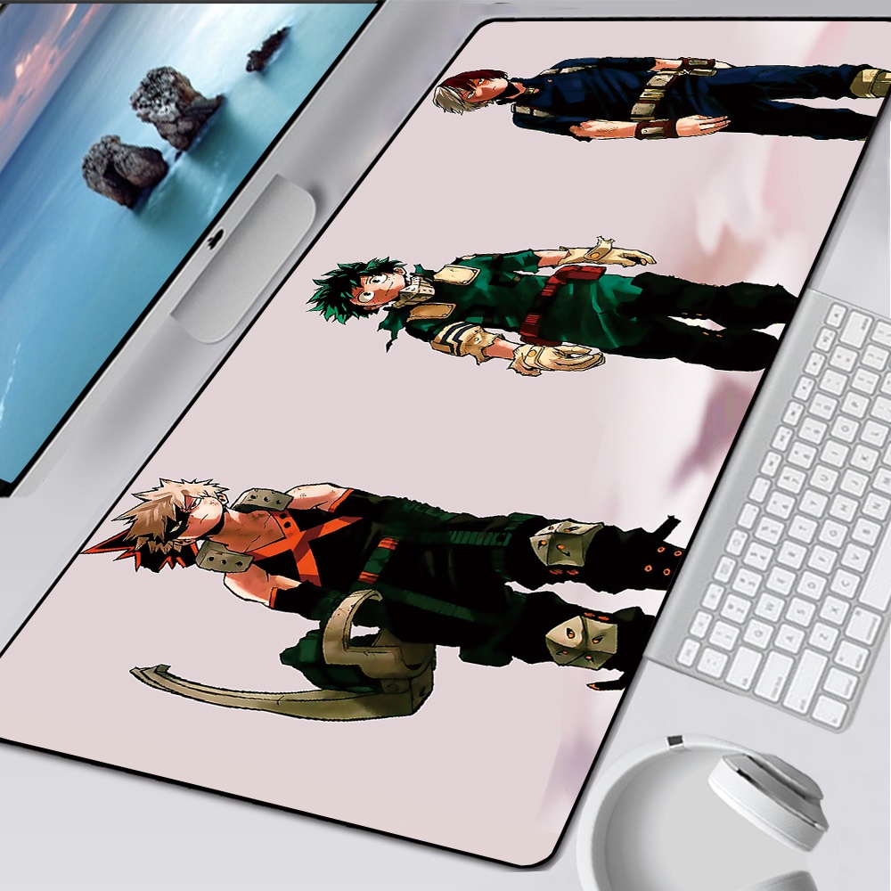Tấm Lót Chuột Và Bàn Phím Cỡ Lớn In Hình Anime My Hero Academia