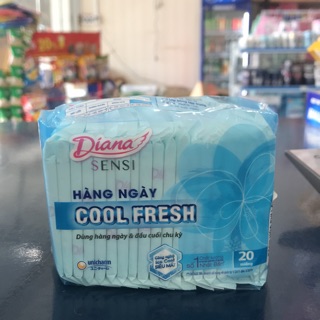 Băng vệ Sinh hằng ngày Diana Cool Fresh 20 miếng 155mm