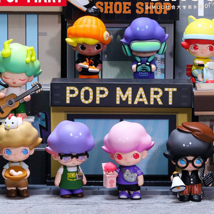 MÔ HÌNH DIMOO Social University Series hãng POPMART- Mô hình nhân vật trong Dimoo