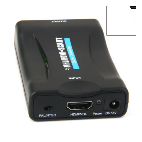 helsinki USB HDMI-compatible Male Lead to SCART Composite Video Converter Adapter with USB Cable