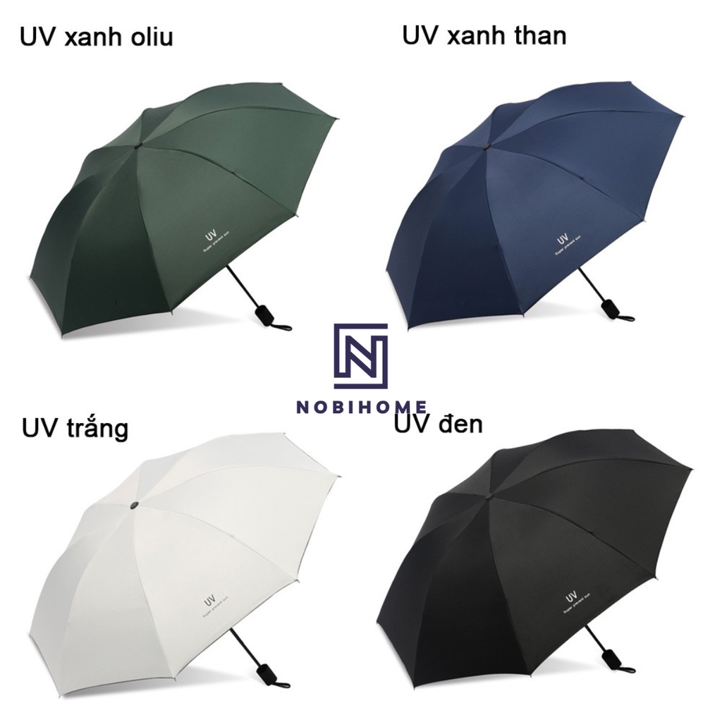 Ô Che Mưa Che Nắng Chống Tia UV  Gấp Gọn 8 Nan Nobihome,dù che mưa che nắng chống tia UV gấp gọn 8 nan