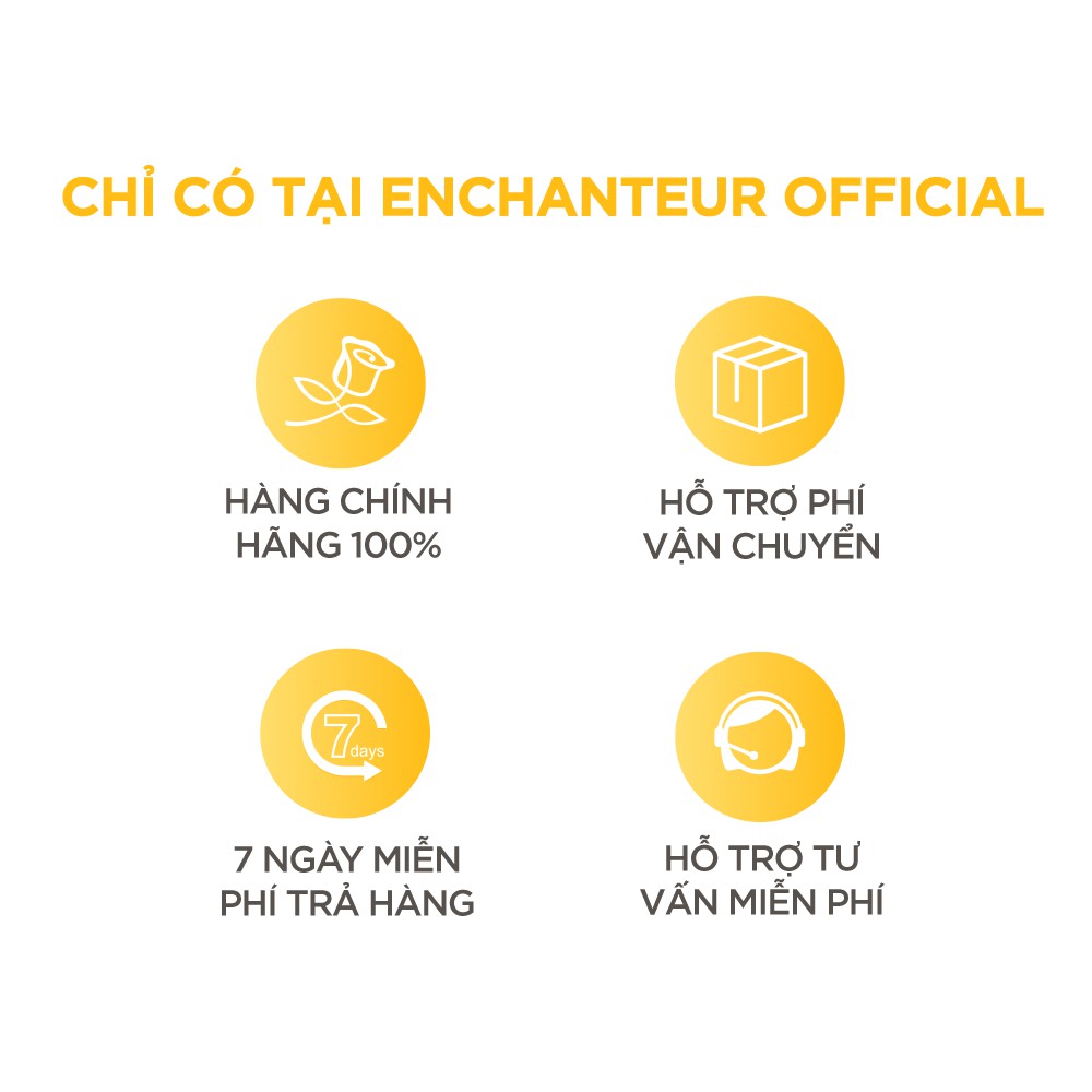 [Gift] Bộ Enchanteur Lăn Charming 25ml, Nước hoa bỏ túi Charming 18ml, Xà bông Magic 90gr, 10 gói Dầu gội Sensation 6gr