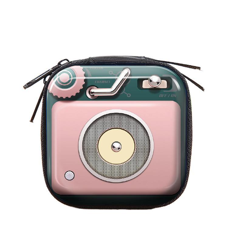 Ví Đựng Tiền/Tai Nghe/Chìa Khóa Họa Tiết Hoạt Hình Phong Cách Retro Sáng Tạo Cho Nam Nữ