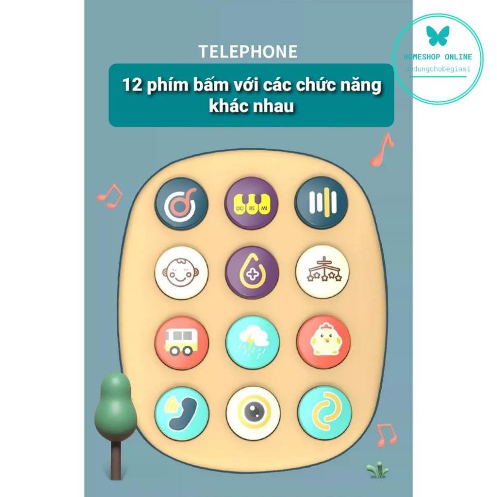 Điện Thoại Xe Kéo PULL PHONE Đồ Chơi Phát Nhạc Mèo Xinh Có Đèn Mẫu Mới 2021 HOME SHOP ONLINE