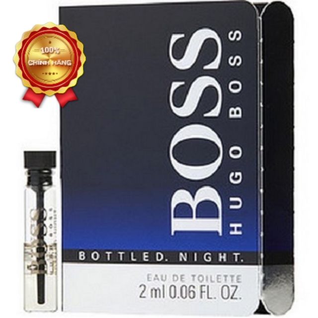 Mẫu thử Nước hoa nam vial sample Hugo Boss Bottled Night EDT 2ml