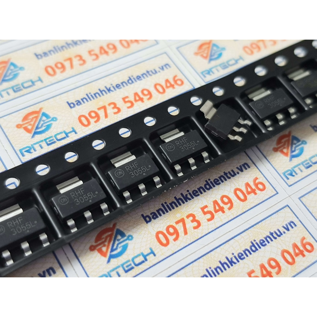 [ combo 5 chiếc ] 3055L NTF3055L NTF3055L108 Mosfet kênh-N 3A/60V SOT-223 (hàng chuẩn )