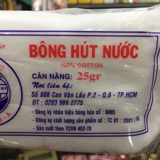 Bông hút nước 100% cotton 25g