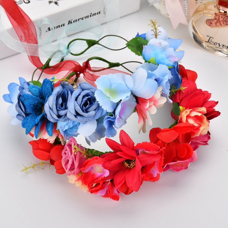 Vòng Hoa Đội Đầu Kiểu Boho Cho Nữ