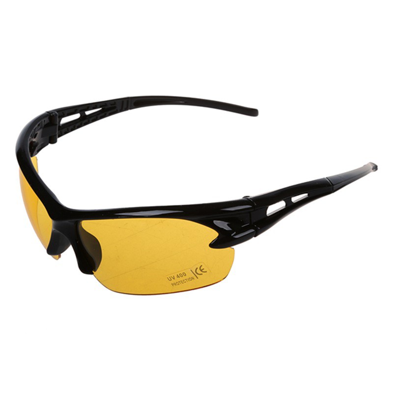 Kính mát gọng đen vàng hỗ trợ tầm nhìn ban đêm | BigBuy360 - bigbuy360.vn