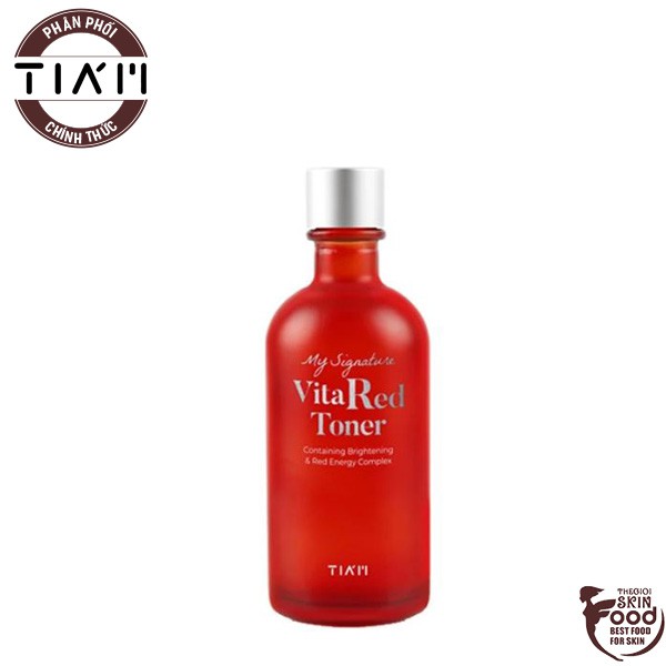 Nước Hoa Hồng Dưỡng Trắng, Se Khít Lỗ Chân Lông Tiam My Signature Vita Red Toner