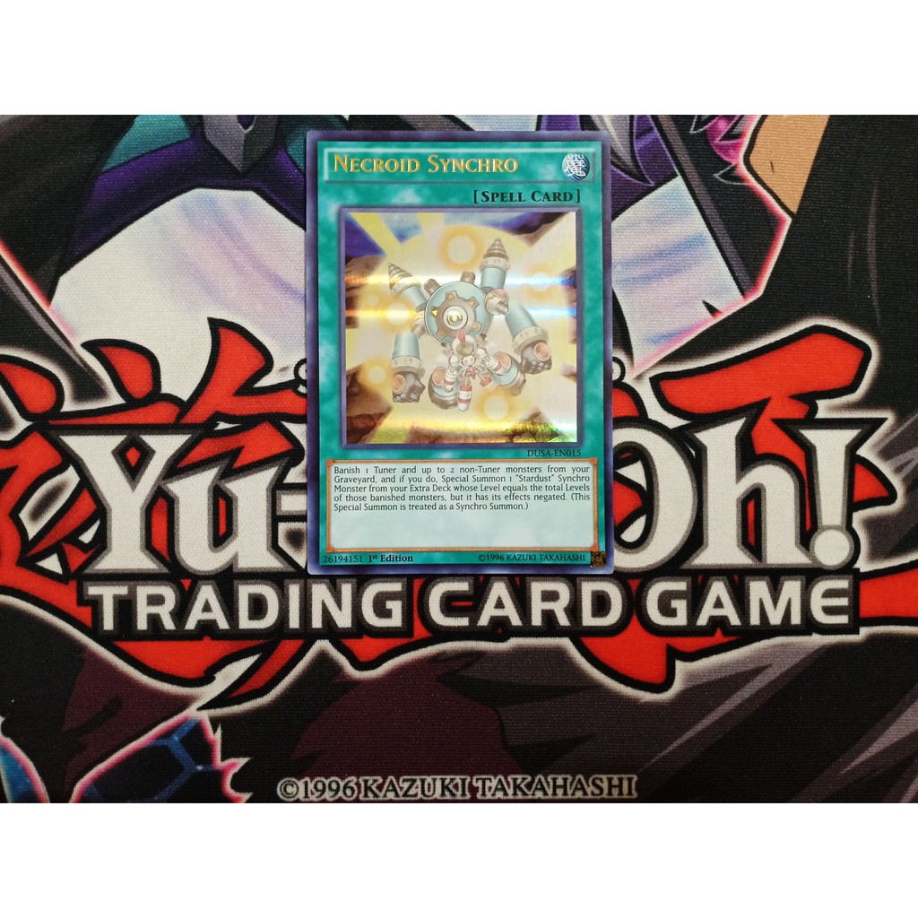 Thẻ bài Yugioh chính hãng Necroid Synchro - DUSA-EN015 - Ultra Rare 1st Edition