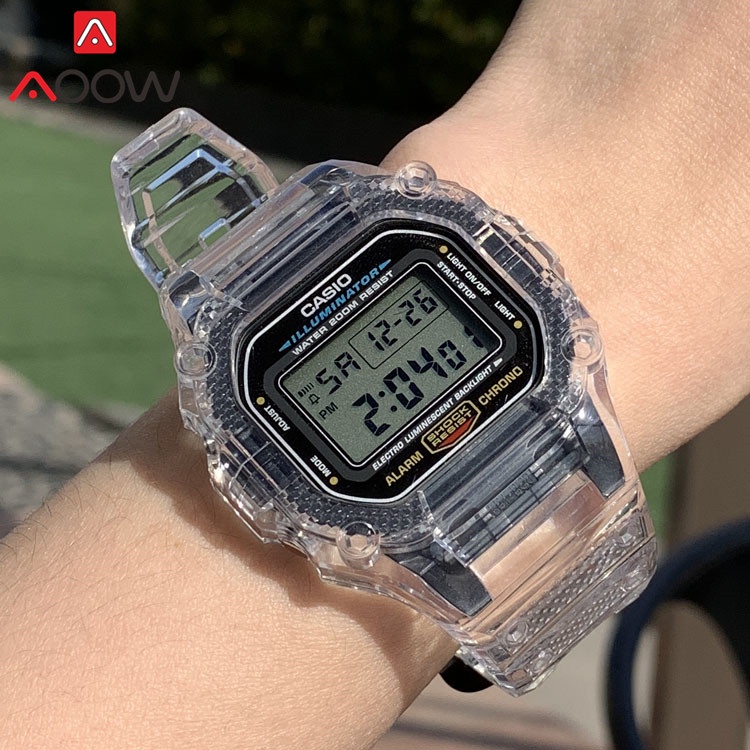 Dây Đeo Thay Thế Bằng Nhựa Trong Suốt Cho Đồng Hồ Casio G-SHOCK DW5600 GW-5610