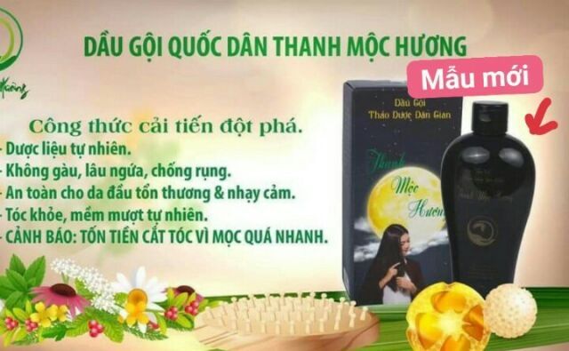 Dầu gội thảo dược dân gian T.M.H (Có quà tặng)