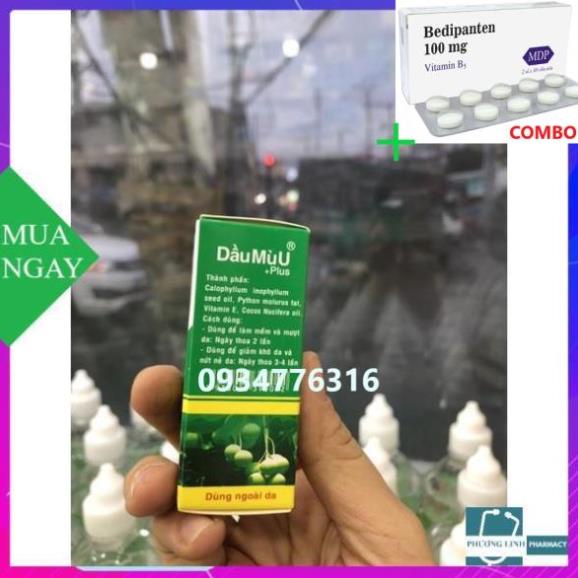 Combo Bedipanten 100mg +  DẦU MÙ U + plus