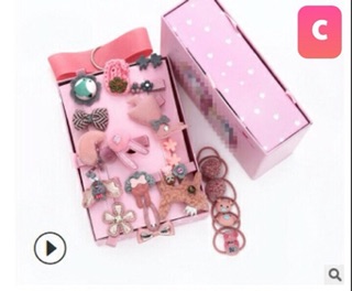 Set nơ cài tóc 24 món cho bé siêu xinh