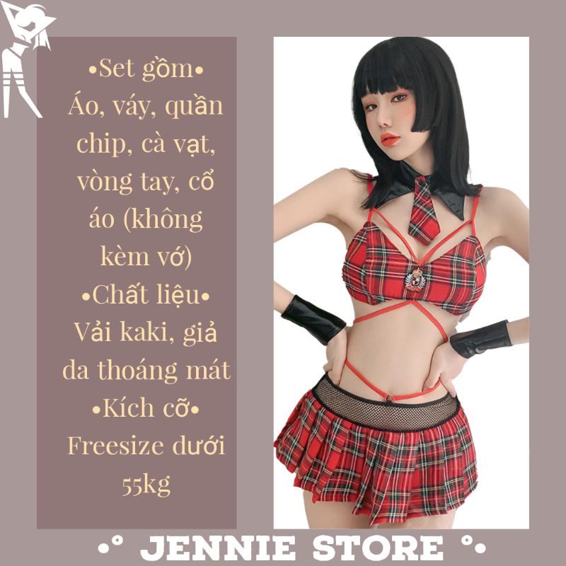 Cosplay nữ sinh Anh Quốc sexy - bộ đồ ngủ hoá trang gợi cảm anime | BigBuy360 - bigbuy360.vn