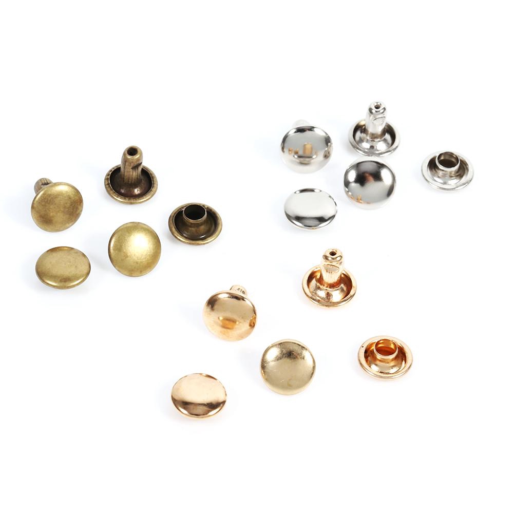 Set 100 đinh tán kim loại hình nón đóng đồ da