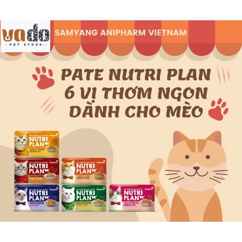 PATE NUTRI PLAN HÀN QUỐC CHO MÈO 160GR