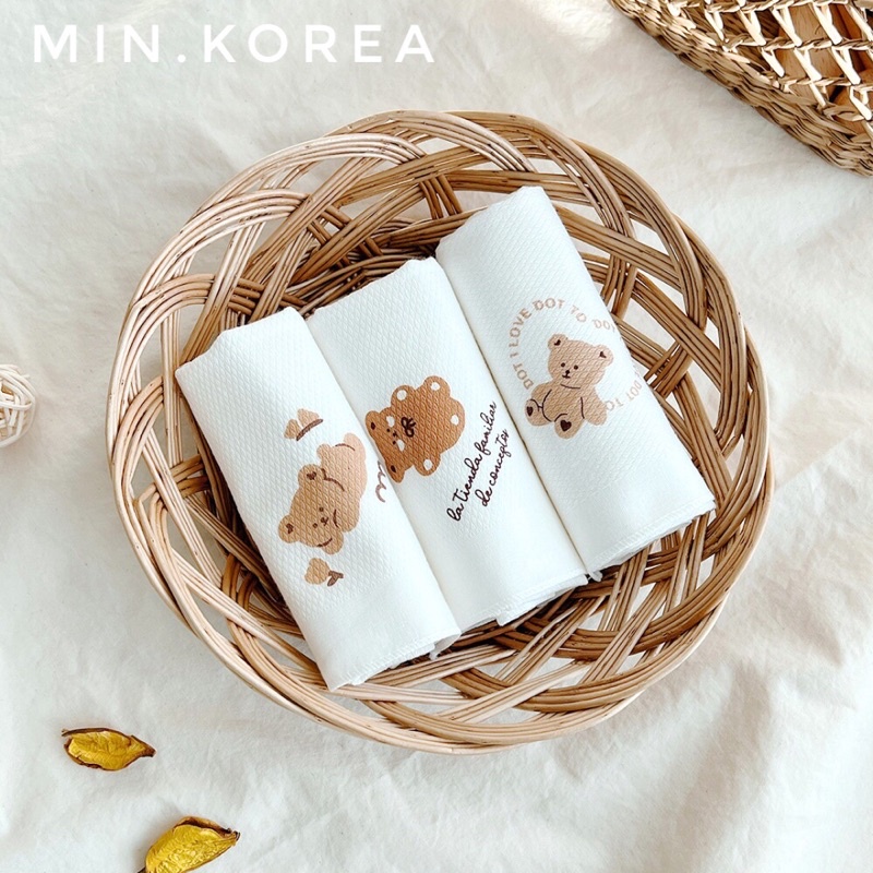 SET KHĂN SỮA SỢI TRE ORGANIC DOTTODOT- Made in Korea