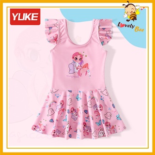 Áo Bơi Bé Gái Size Đại 2022 Hình Nàng Tiên - Áo Bơi Liền Váy Size từ 12-40kg