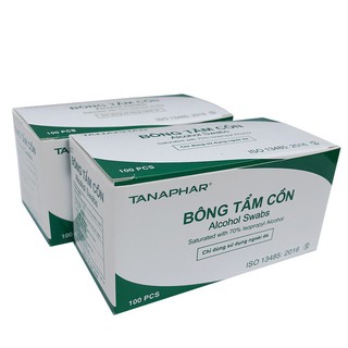 Bông tẩm cồn Alcohol Swabs Tanaphar