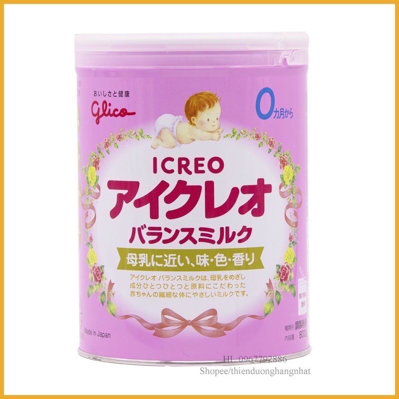 Sữa Bột GLICO ICREO SỐ 0 ,SỐ 1 NỘI ĐỊA NHẬT BẢN 800g