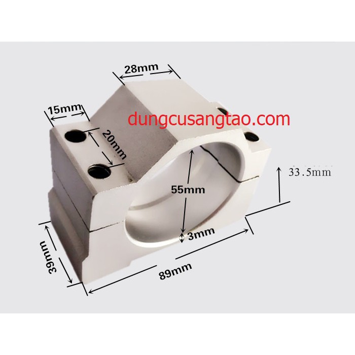 Bát CNC 55mm / Gá spindle 55mm
