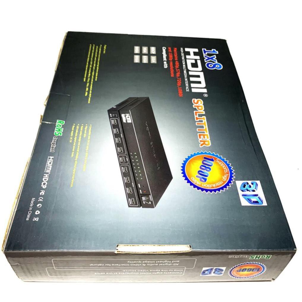 Bộ chia 1 ra 8 chính hãng (Xả Kho) Bộ chia HDMI 1/8  ĐẢM BẢO CHẤT LƯỢNG.BCH3