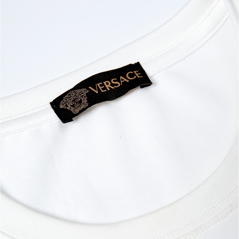 Áo cánh hàng hiệu hợp thời trang Ver - * - Vải Odell thêu mật độ cao, thêu chỉ vàng LOGO nữ, tay áo phông, cùng kiểu cho nam và nữ
