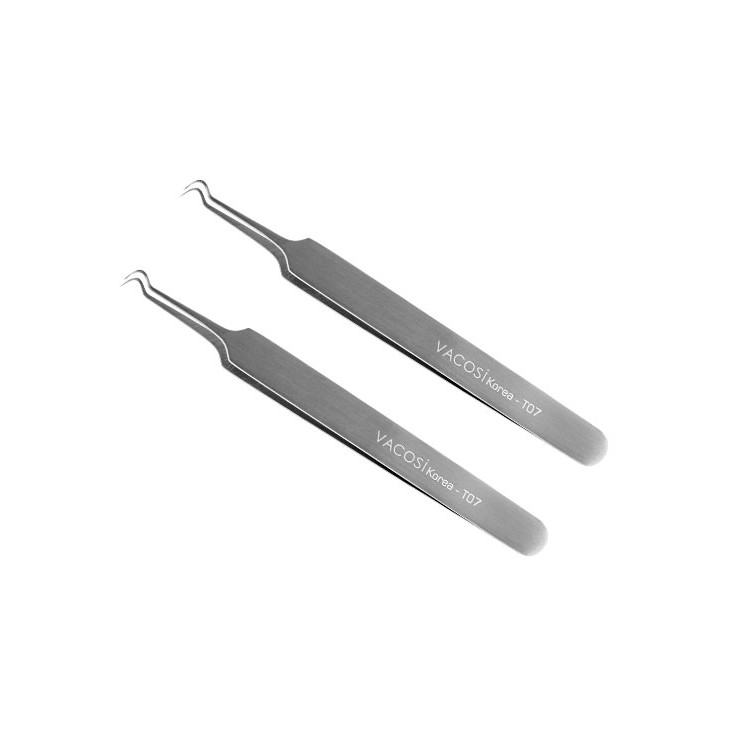 Nhíp Gắp Mụn Vacosi T07 + Eyebrow Tweezer Hàn Quốc